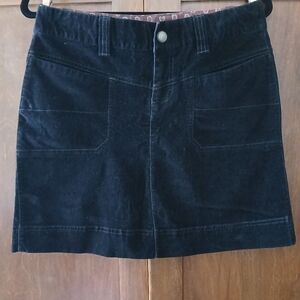 Black Corduroy Mini Skirt by Athleta